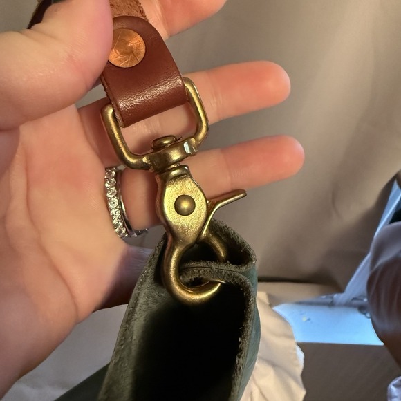 KMM & Co. MINI TOTE BAG ATLANTIC BLUE LEATHER CROSSBODY SHOULDER BAG TASSEL EUC - Picture 9 of 16